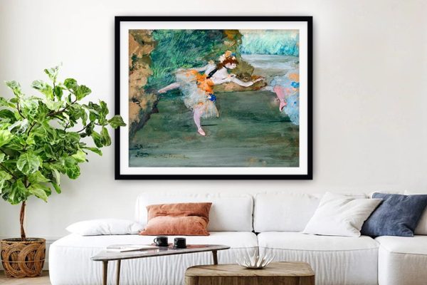 Dancer Onstage by Degas framed print, graceful ballet performance Dancer Onstage by Degas framed print, graceful ballet performance