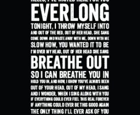 Everlong Foo Fighter Black