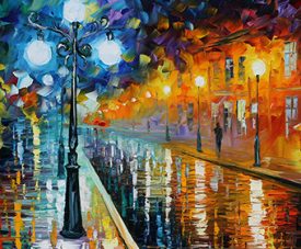 Leonid Afremov quality print, striking composition
