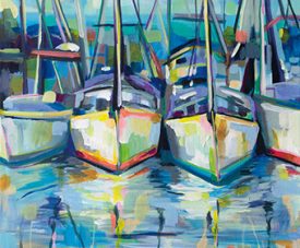 Jeanette framed canvas, poetic composition