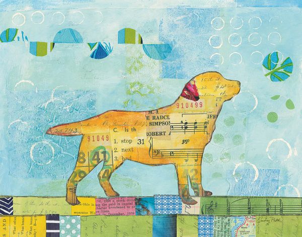 Adorable puppy wall art, beautiful kids' art print and a sweet birthday or new-baby gift for children.