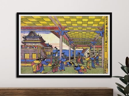 Advent of Urashima at the Dragon Palace framed print Advent of Urashima at the Dragon Palace framed print