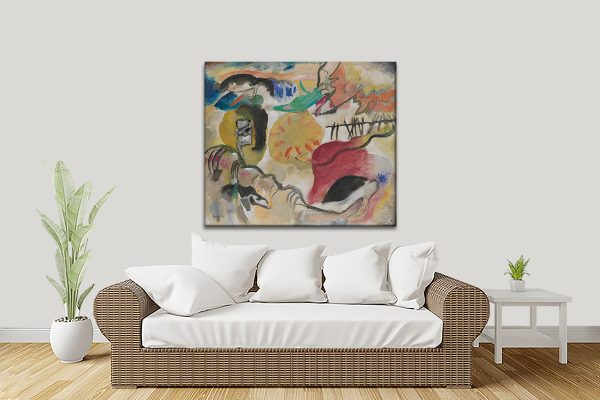 Garden of Love II by Kandinsky canvas print (detail view) Garden of Love II by Kandinsky canvas print (detail view)