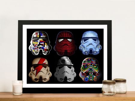 Artistic Stormtroopers framed print, a colourful sci-fi gift for a lounge Artistic Stormtroopers framed print, a colourful sci-fi gift for a lounge