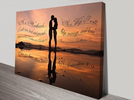 Bible Quote canvas print, inspirational scripture artwork