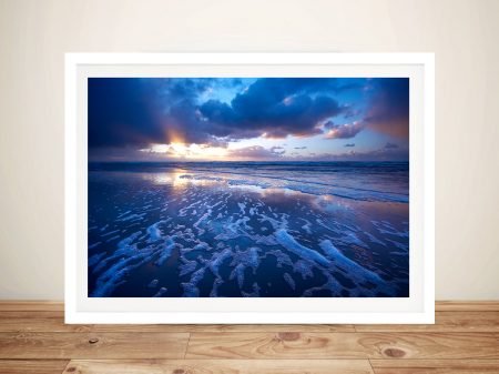 Blue Reflections art print, skyline scenery artwork Blue Reflections art print, skyline scenery artwork