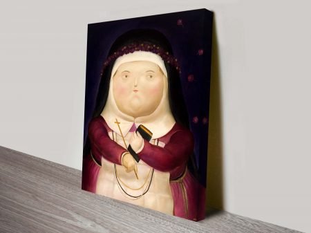 Botero Fernando Santa Rosa De Lima wall art print, modern gallery artwork Botero Fernando Santa Rosa De Lima wall art print, modern gallery artwork