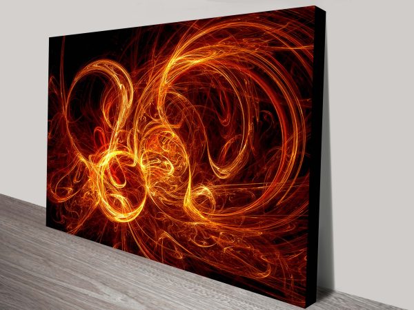 Burning Night canvas wall art, an atmospheric moody gift for a den Burning Night canvas wall art, an atmospheric moody gift for a den