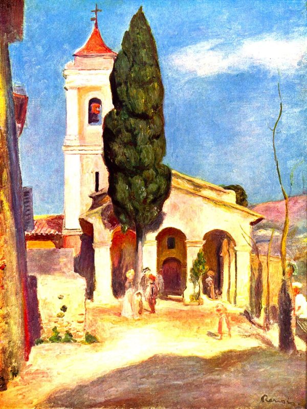 Church Cagnes Renoir framed print, curated gallery artwork