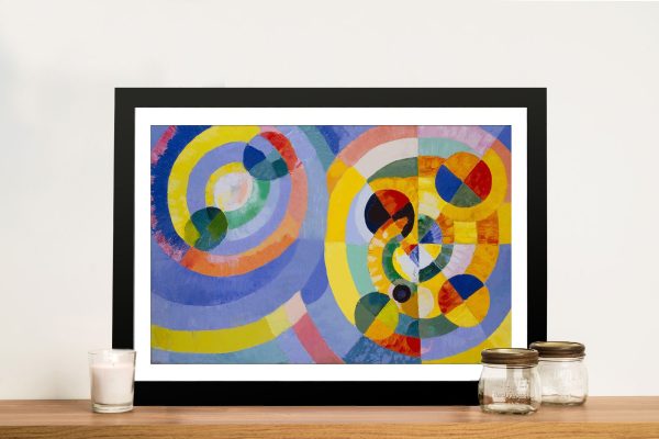 Delaunay Circular Forms canvas art, abstract gallery artwork Delaunay Circular Forms canvas art, abstract gallery artwork
