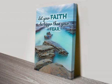 Faith Inspirational Quote Pictures canvas print, designer statement artwork Faith Inspirational Quote Pictures canvas print, designer statement artwork
