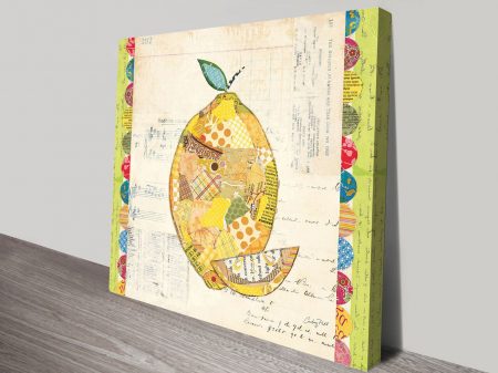 Fruit Collage II Lemon canvas wall art, contemporary statement artwork Fruit Collage II Lemon canvas wall art, contemporary statement artwork
