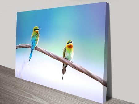 Kingfishers Smaller canvas wall art, wildlife portrait artwork Kingfishers Smaller canvas wall art, wildlife portrait artwork