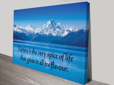 Variety Spice Life quote canvas, a cheerful keepsake gift for a kitchen Variety Spice Life quote canvas, a cheerful keepsake gift for a kitchen