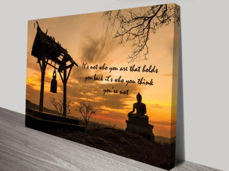 It's Not Who You Are quote canvas, an empowering gift for a study