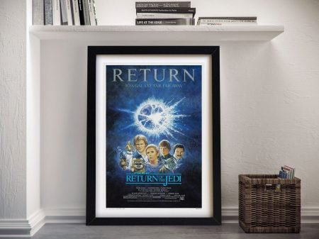 Episode VI Return Jedi wall art print, iconic cinema lobby artwork Episode VI Return Jedi wall art print, iconic cinema lobby artwork