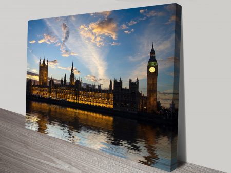 Tower of London canvas print, a historic city gift for a study Tower of London canvas print, a historic city gift for a study