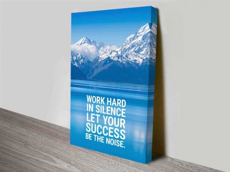 Work Hard framed print, designer statement artwork Work Hard framed print, designer statement artwork